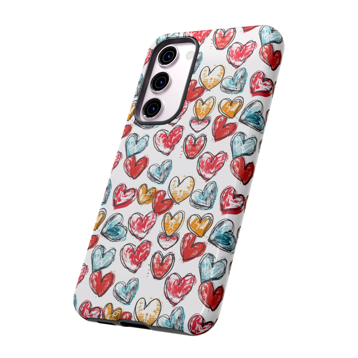 Heart Pattern Phone Case – Stylish & Loving Design for Your Device 235