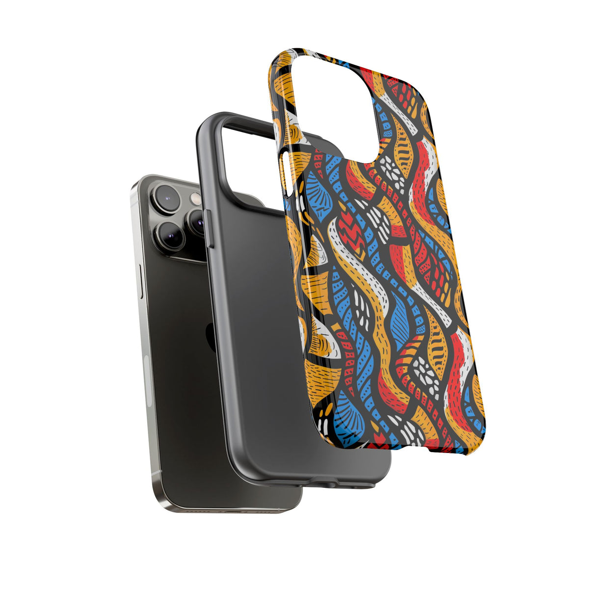 Stylish African Pattern Phone Case – Unique and Vibrant Protection 155