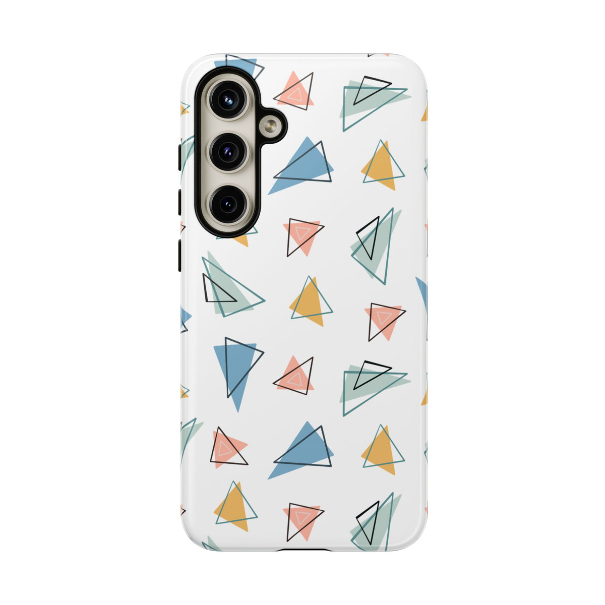 Triangle Pattern Phone Case – Modern & Durable Geometric Design