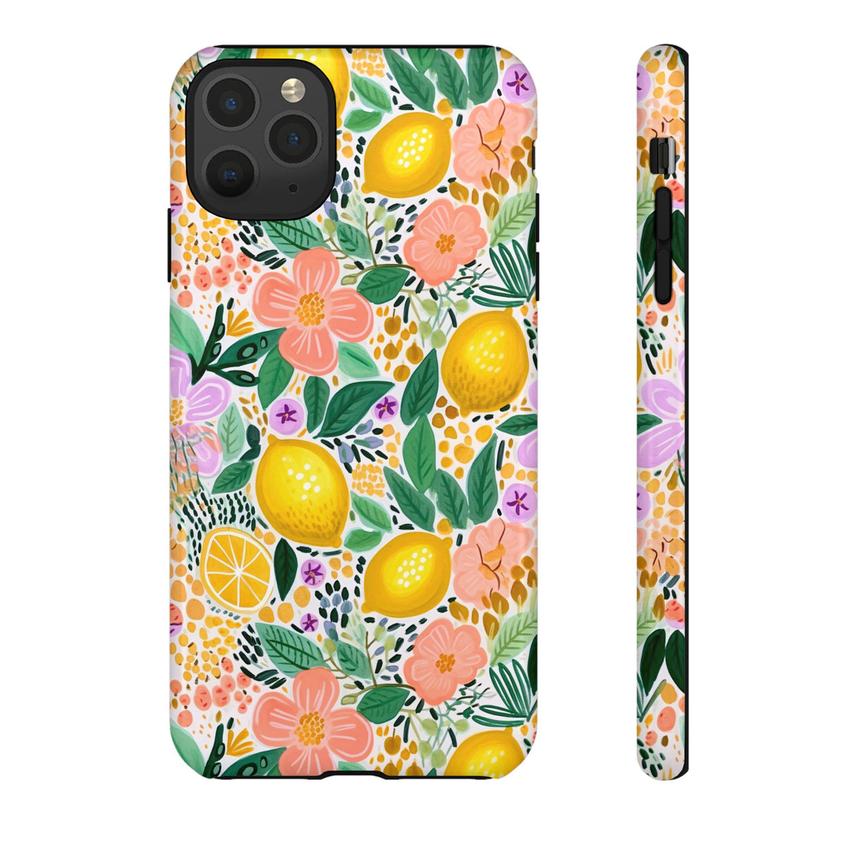 Cute Summer Lemons Phone Case – Refreshing Citrus Design for Your Phone