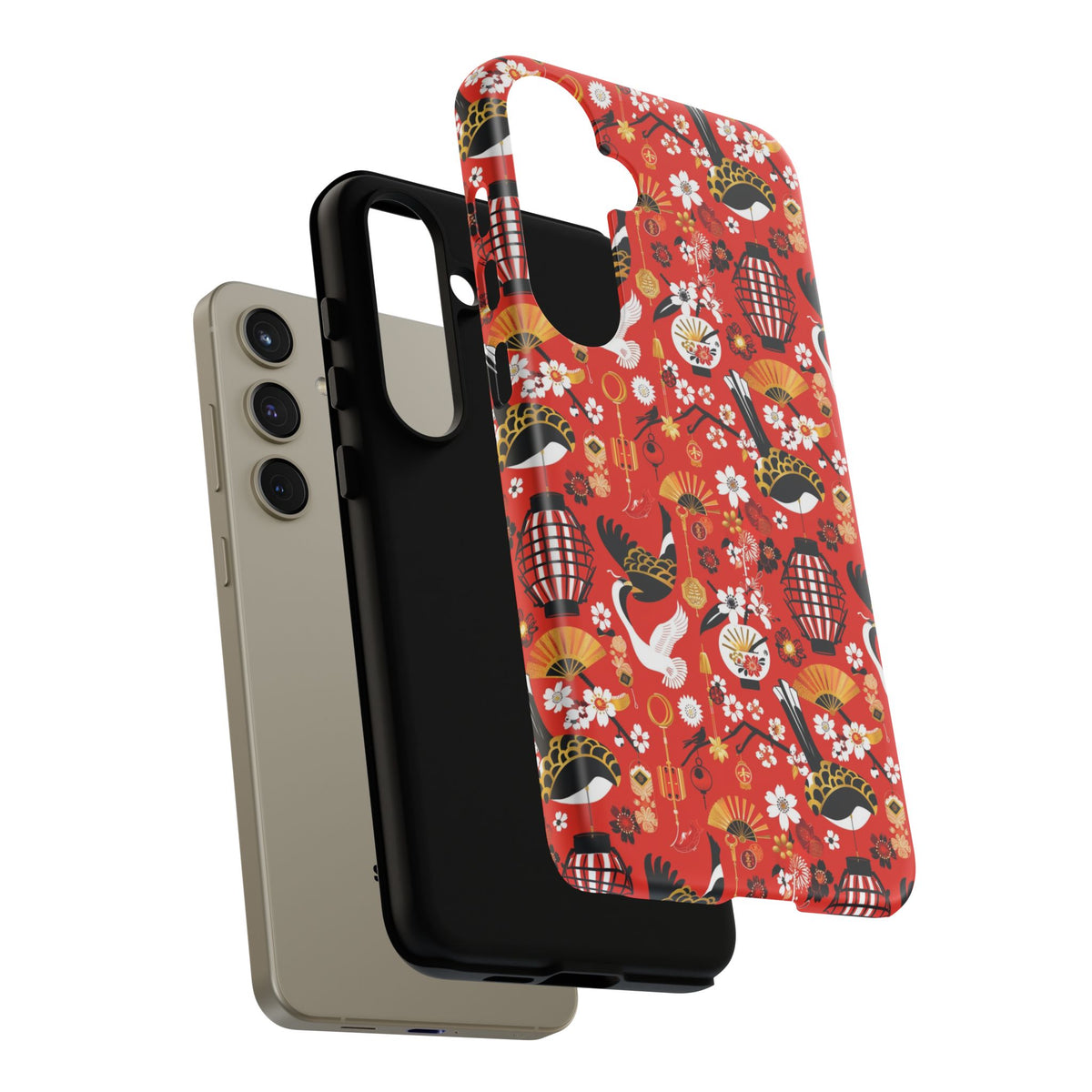 Japanese Pattern Phone Case – Elegant & Timeless Design for Your Phone 056