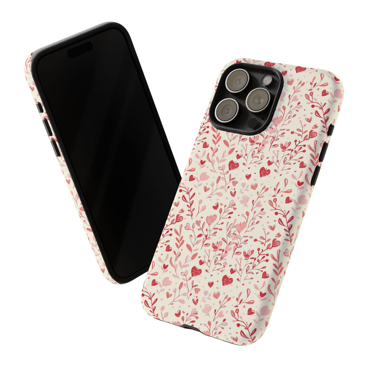 Heart Pattern Phone Case – Stylish & Loving Design for Your Device 823