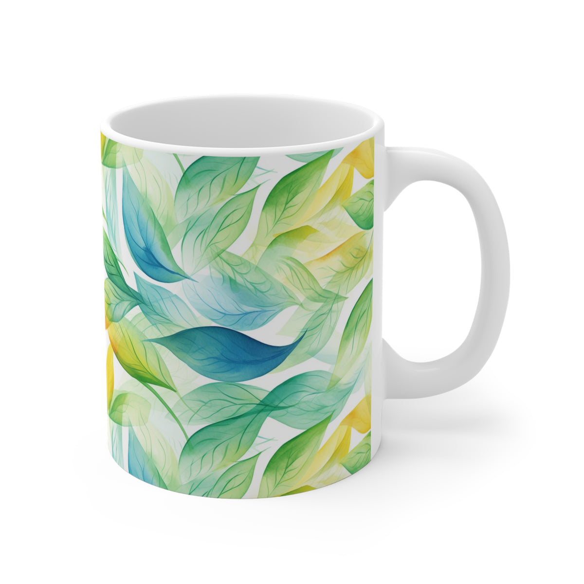 Various Watercolor Design All Over Coffee Mug – Unique Artistic Ceramic Coffee Cup 499