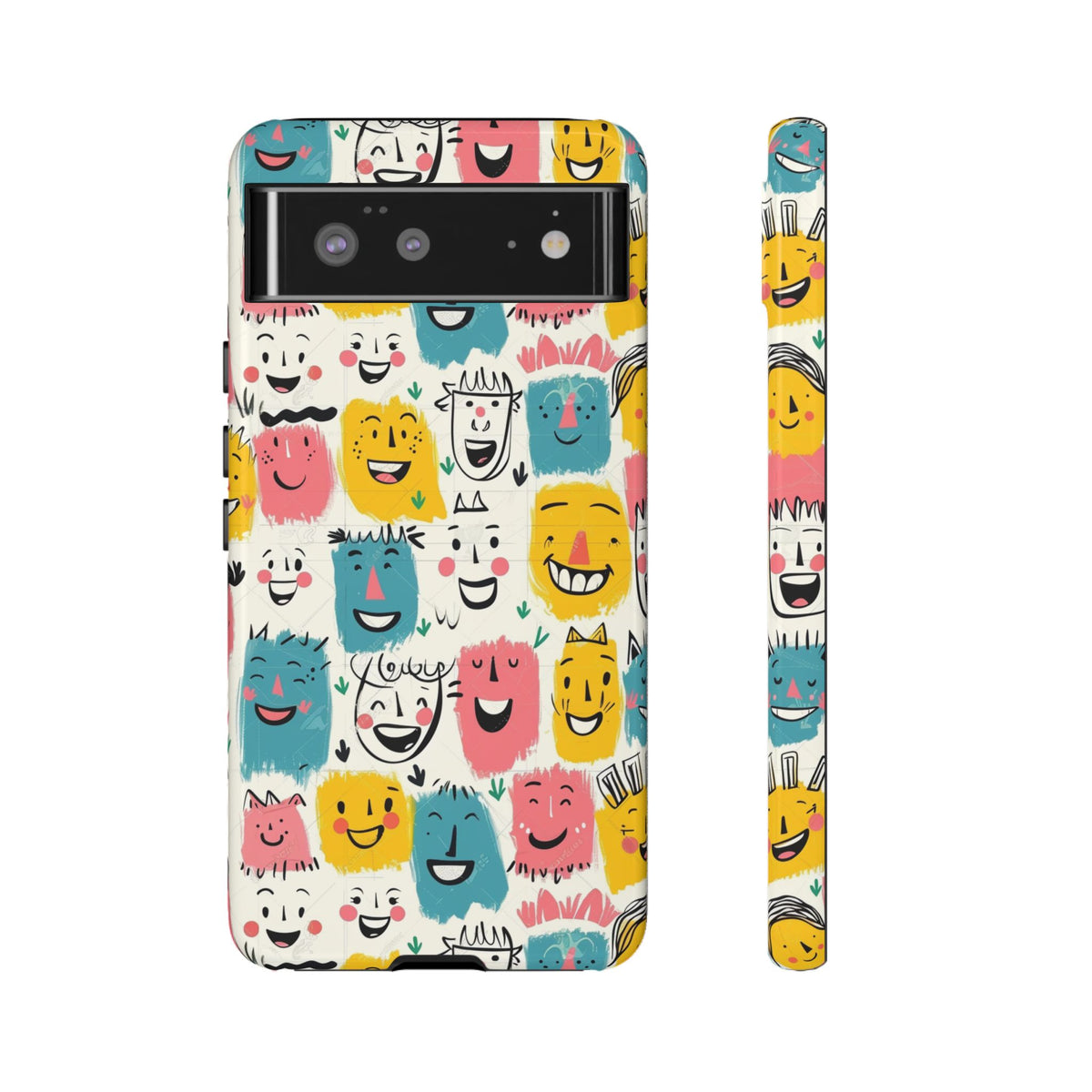 Happy Faces Phone Case – Joyful and Cheerful Design for a Bright Look