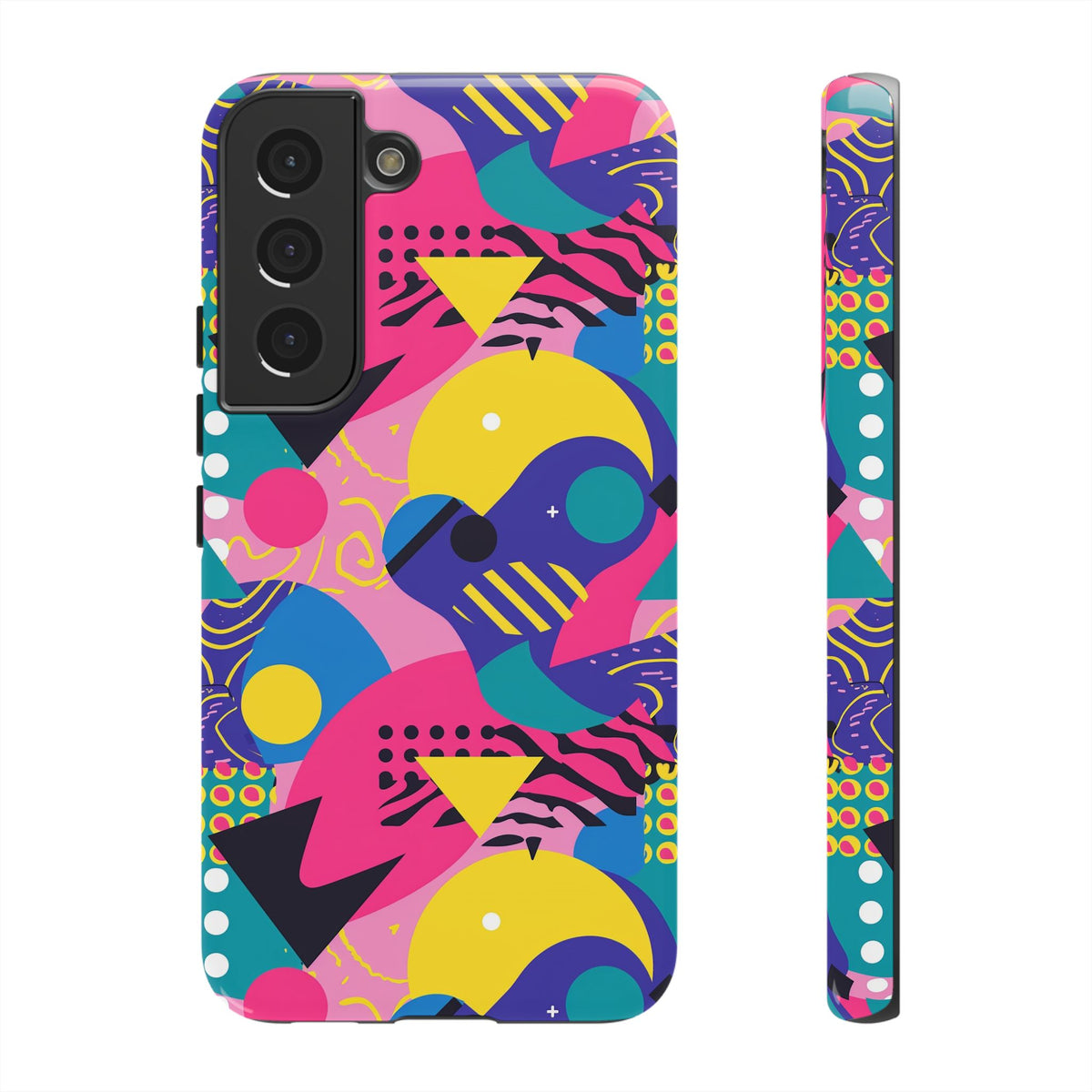 90s Themed Seamless Pattern Phone Case – Embrace Retro Style and Protection 283