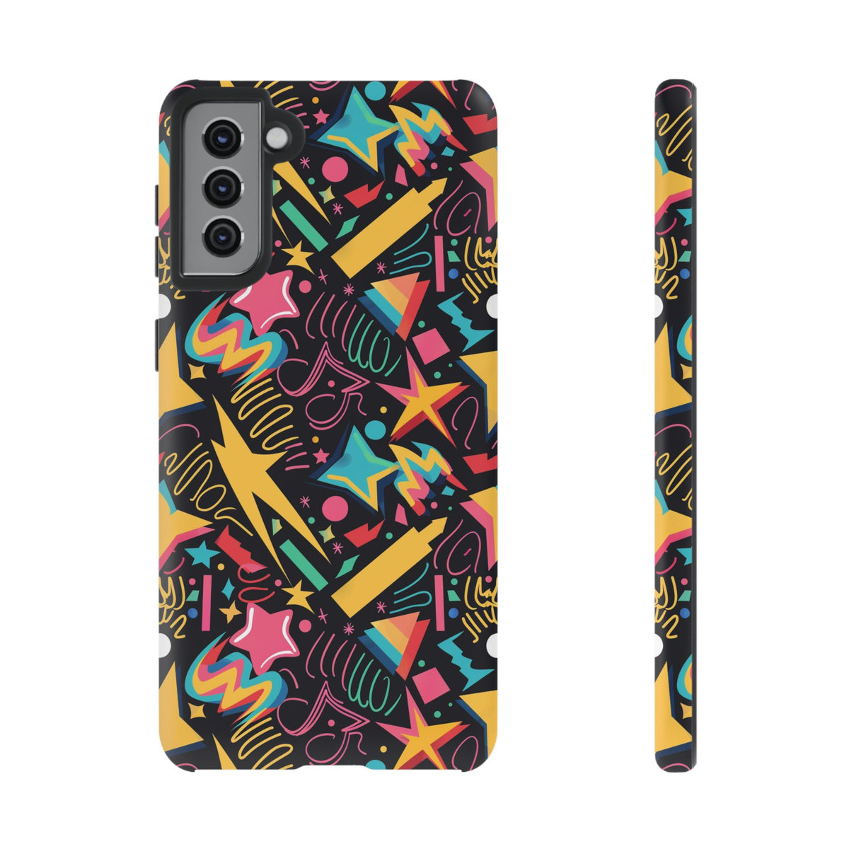 90s Themed Seamless Pattern Phone Case – Embrace Retro Style and Protection 232