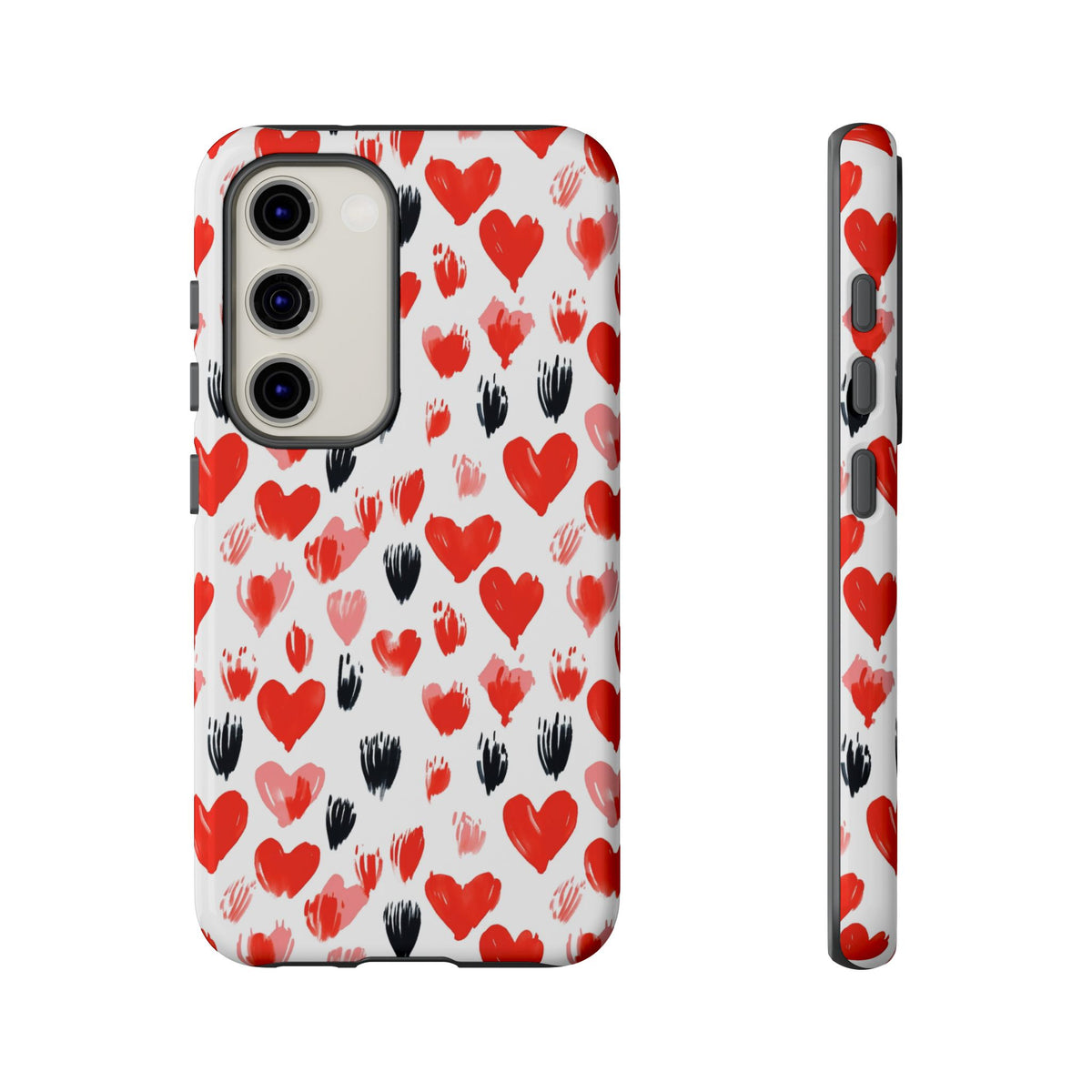 Heart Pattern Phone Case – Stylish & Loving Design for Your Device 366