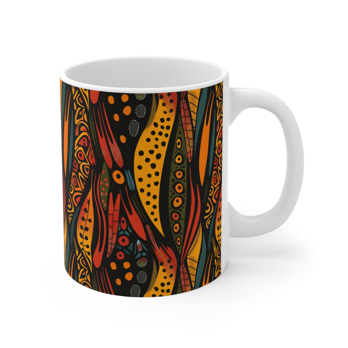 All-Over African Pattern Coffee Mug 697