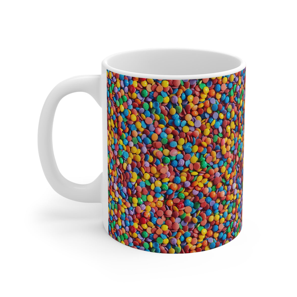 Colorful All-Over Candy Theme Coffee Mug Fun Ceramic Drinkware 205