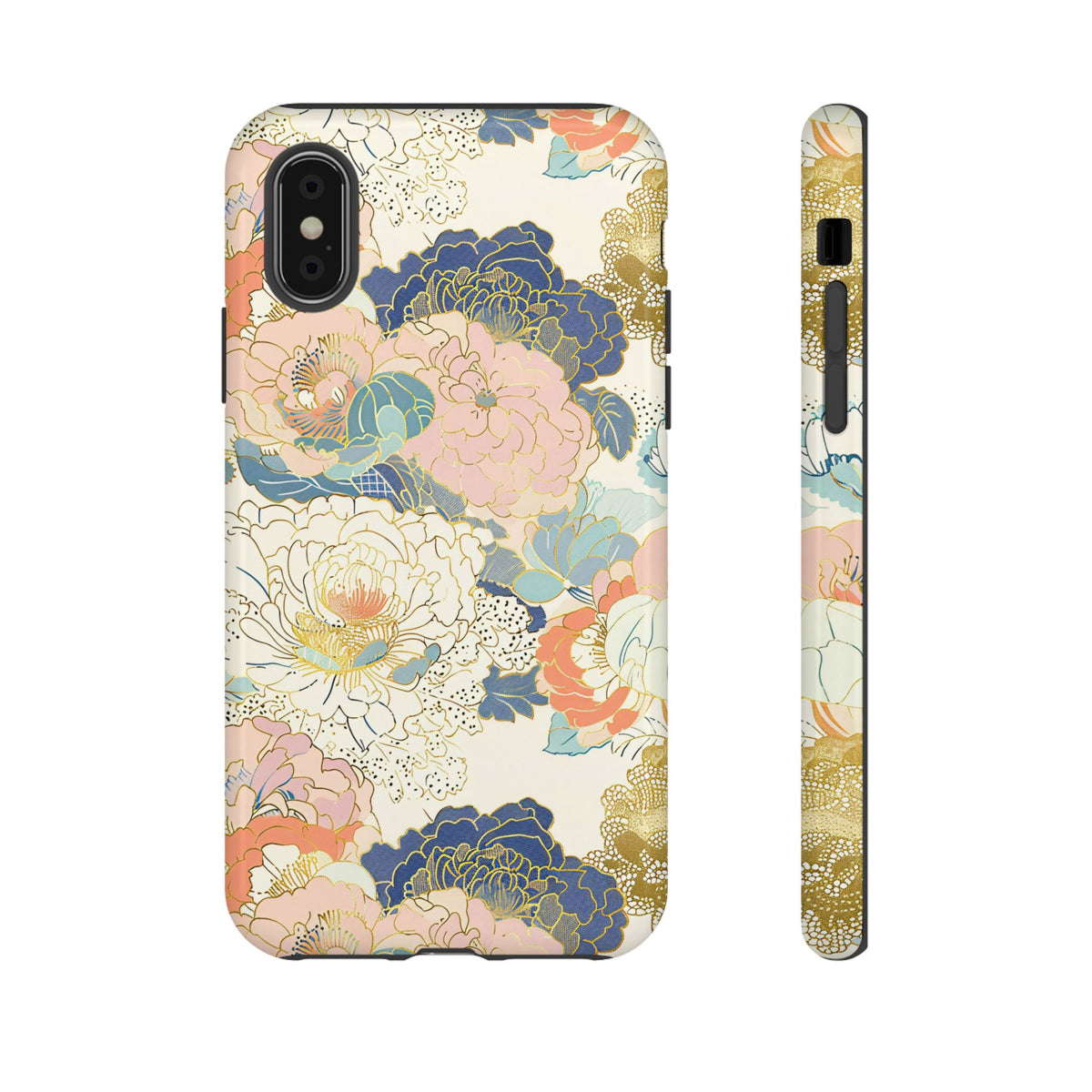 Japanese Blossom Asian Floral Design Phone Case – Elegant Floral Phone Cover 4