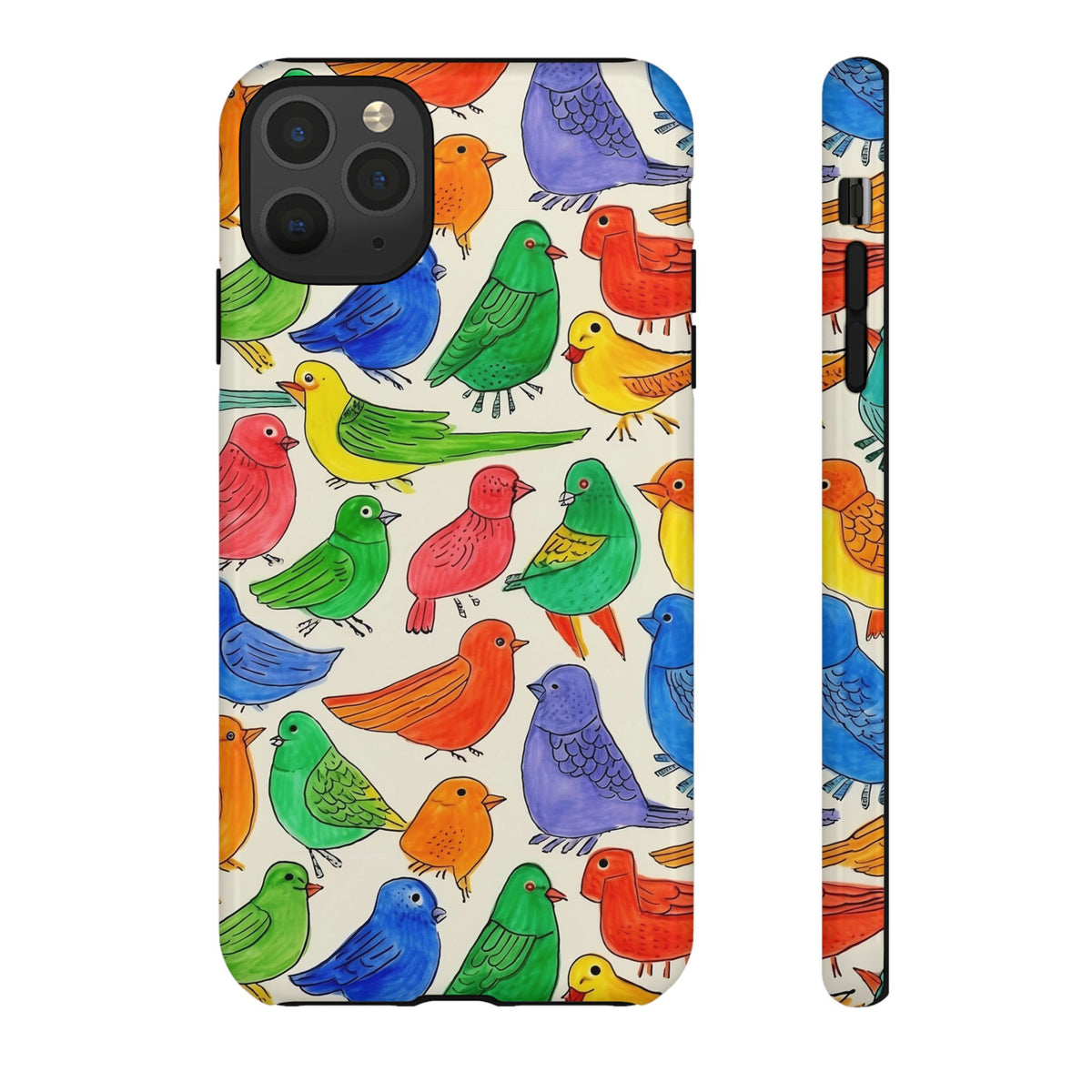 Birds Seamless Pattern Phone Case – Elegant and Timeless Avian Design 2