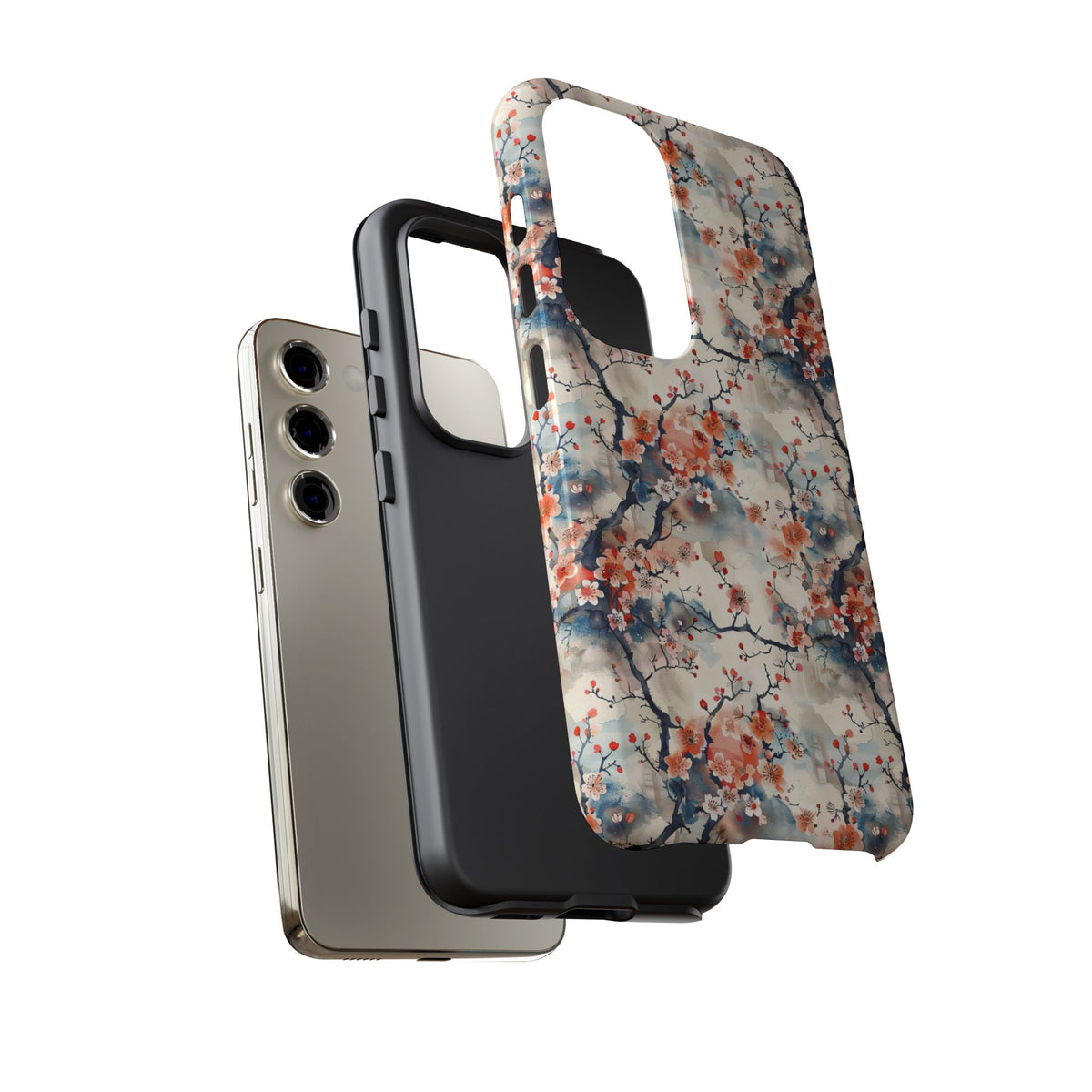 Japanese Pattern Phone Case – Elegant & Timeless Design for Your Phone 039