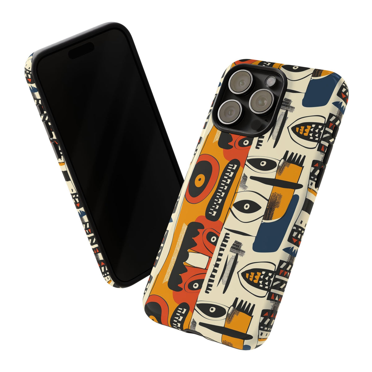 Stylish African Pattern Phone Case – Unique and Vibrant Protection 204