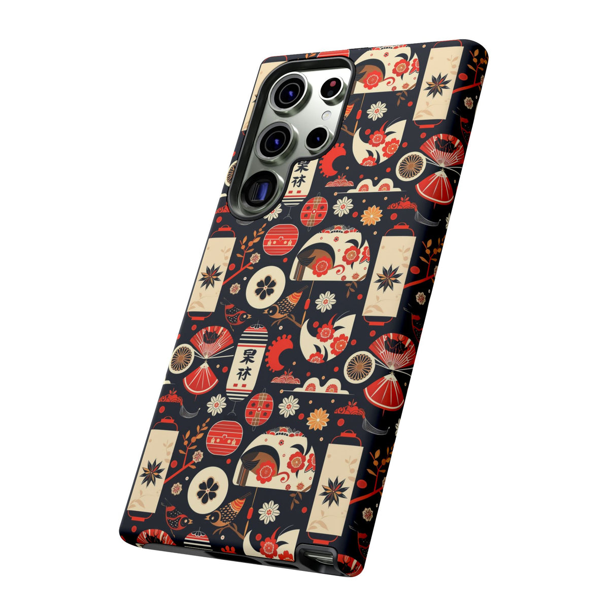 Japanese Pattern Phone Case – Elegant & Timeless Design for Your Phone 069