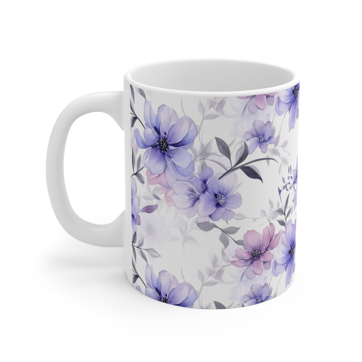 Various Watercolor Design All Over Coffee Mug – Unique Artistic Ceramic Coffee Cup 208