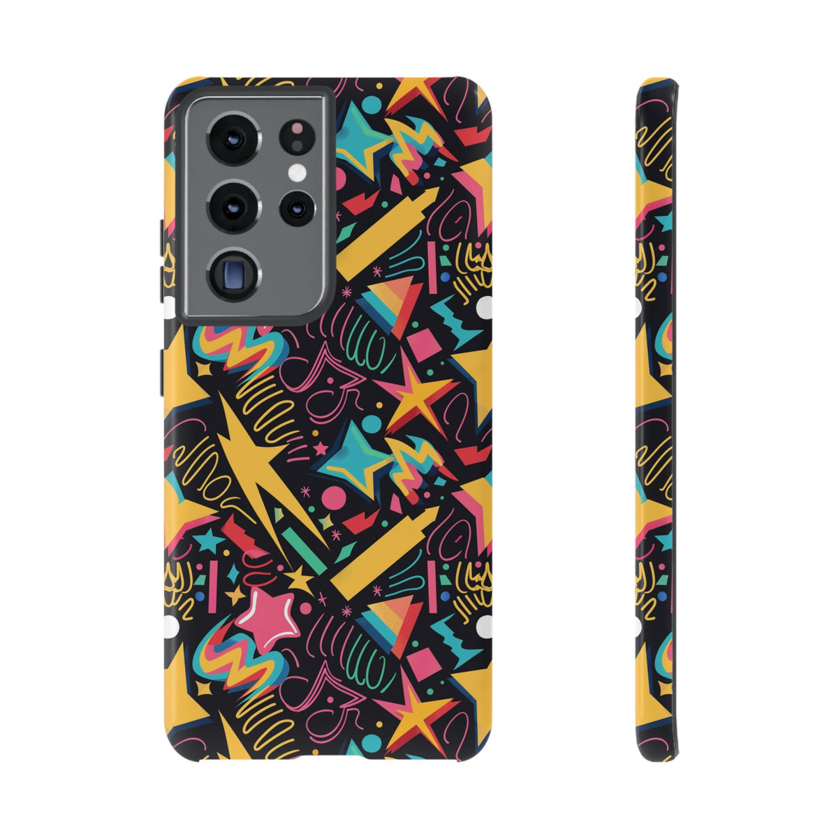 90s Themed Seamless Pattern Phone Case – Embrace Retro Style and Protection 232