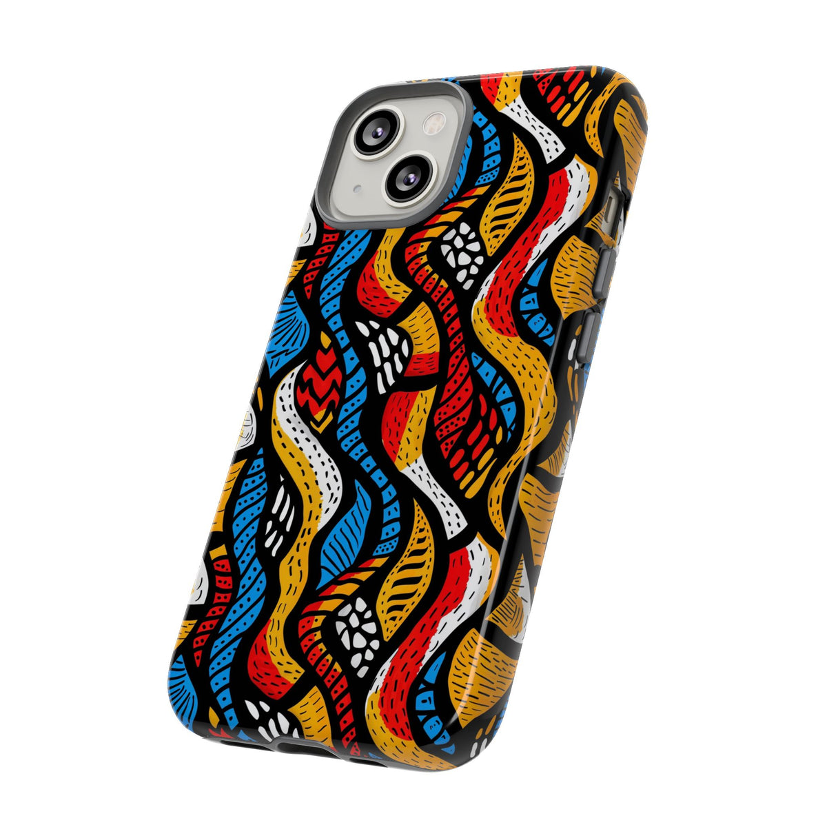 Stylish African Pattern Phone Case – Unique and Vibrant Protection 155