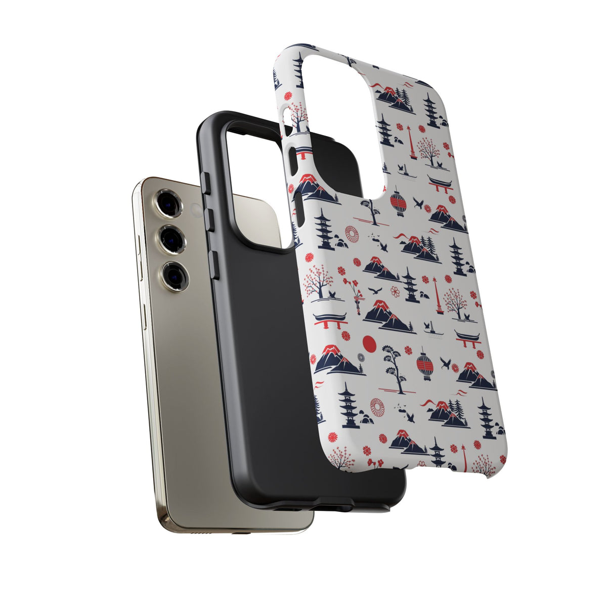 Japanese Pattern Phone Case – Elegant & Timeless Design for Your Phone 079