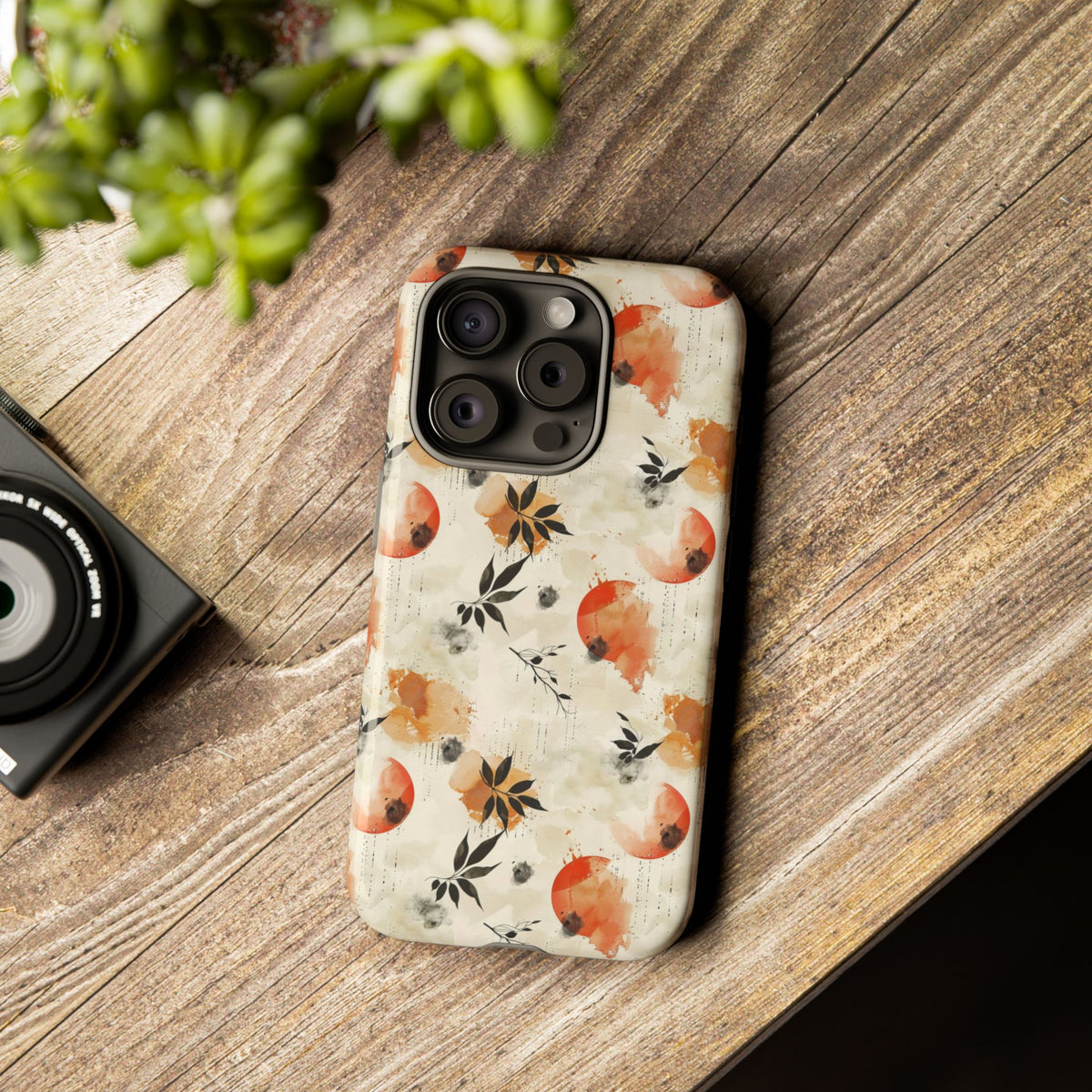 Japanese Pattern Phone Case – Elegant & Timeless Design for Your Phone 058