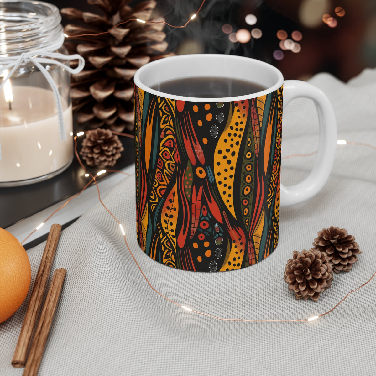 All-Over African Pattern Coffee Mug 697