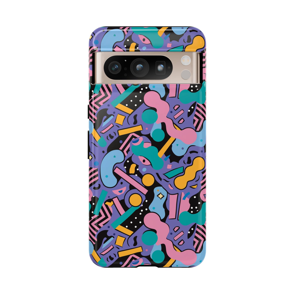 90s Themed Seamless Pattern Phone Case – Embrace Retro Style and Protection 234