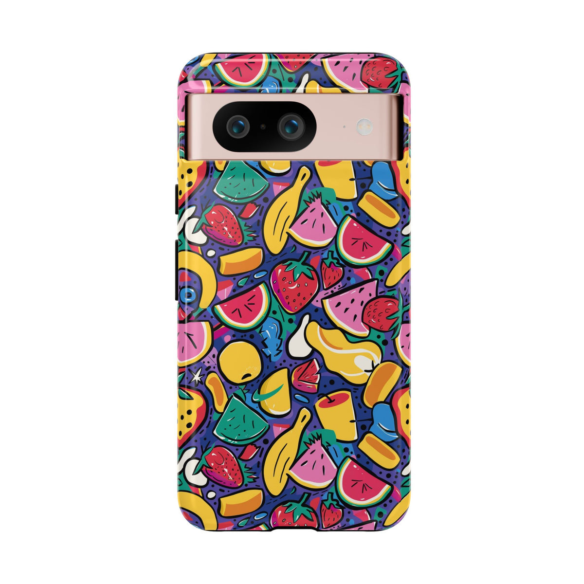 90s Themed Seamless Pattern Phone Case – Embrace Retro Style and Protection 316