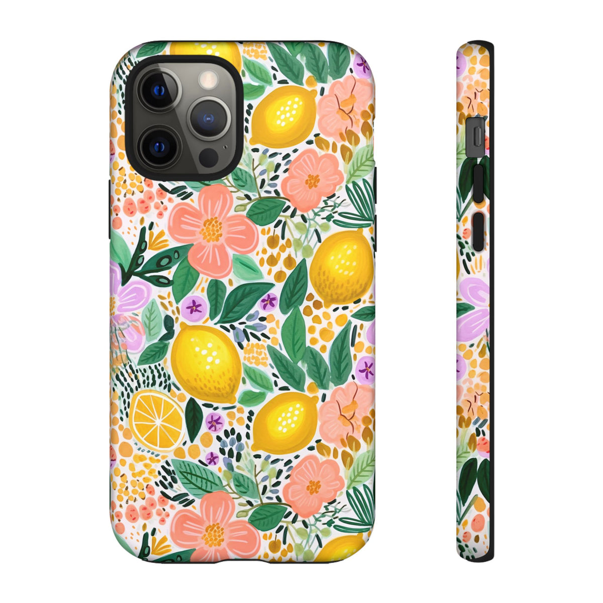 Cute Summer Lemons Phone Case – Refreshing Citrus Design for Your Phone