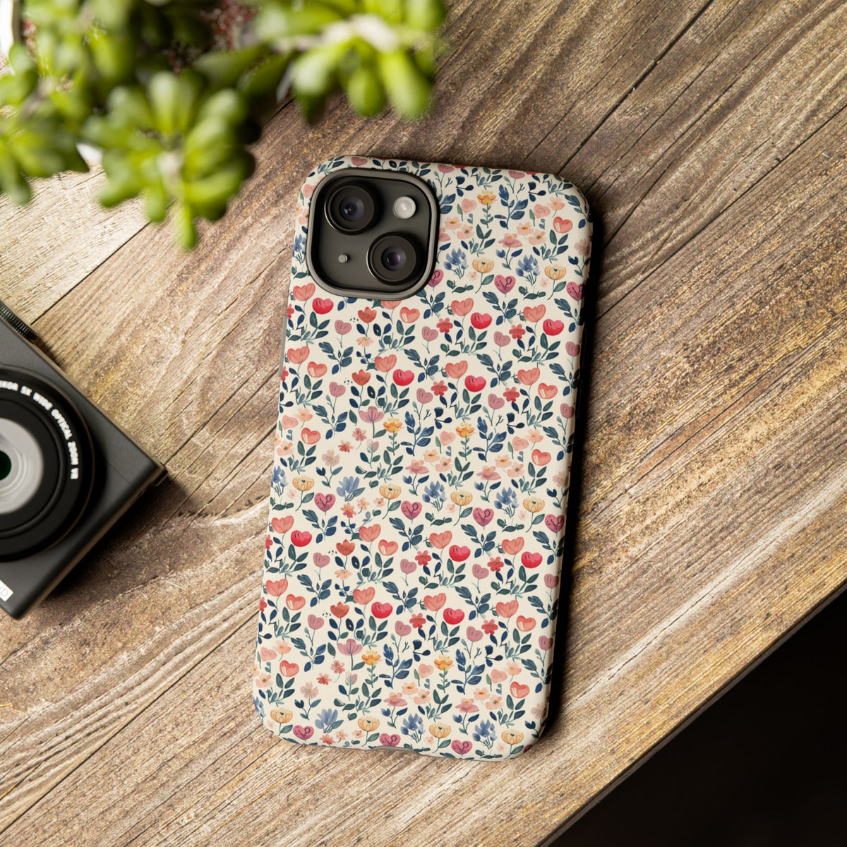 Heart Pattern Phone Case – Stylish & Loving Design for Your Device 261