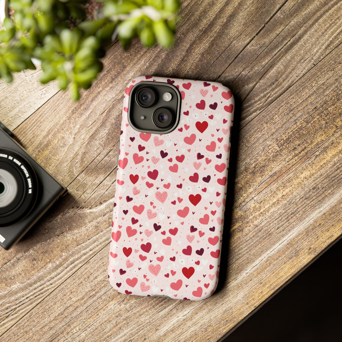 Heart Pattern Phone Case – Stylish & Loving Design for Your Device 817