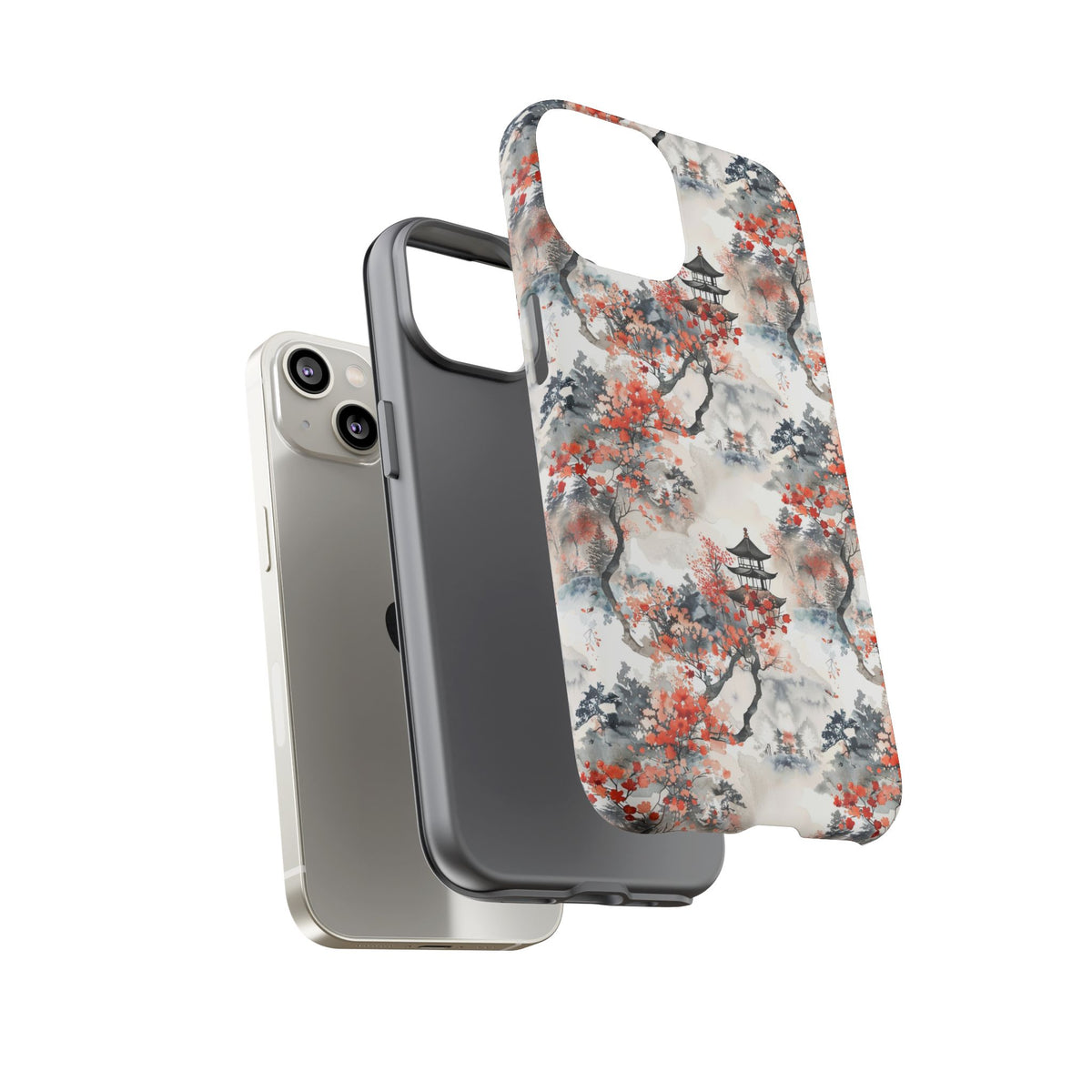 Japanese Pattern Phone Case – Elegant & Timeless Design for Your Phone 096