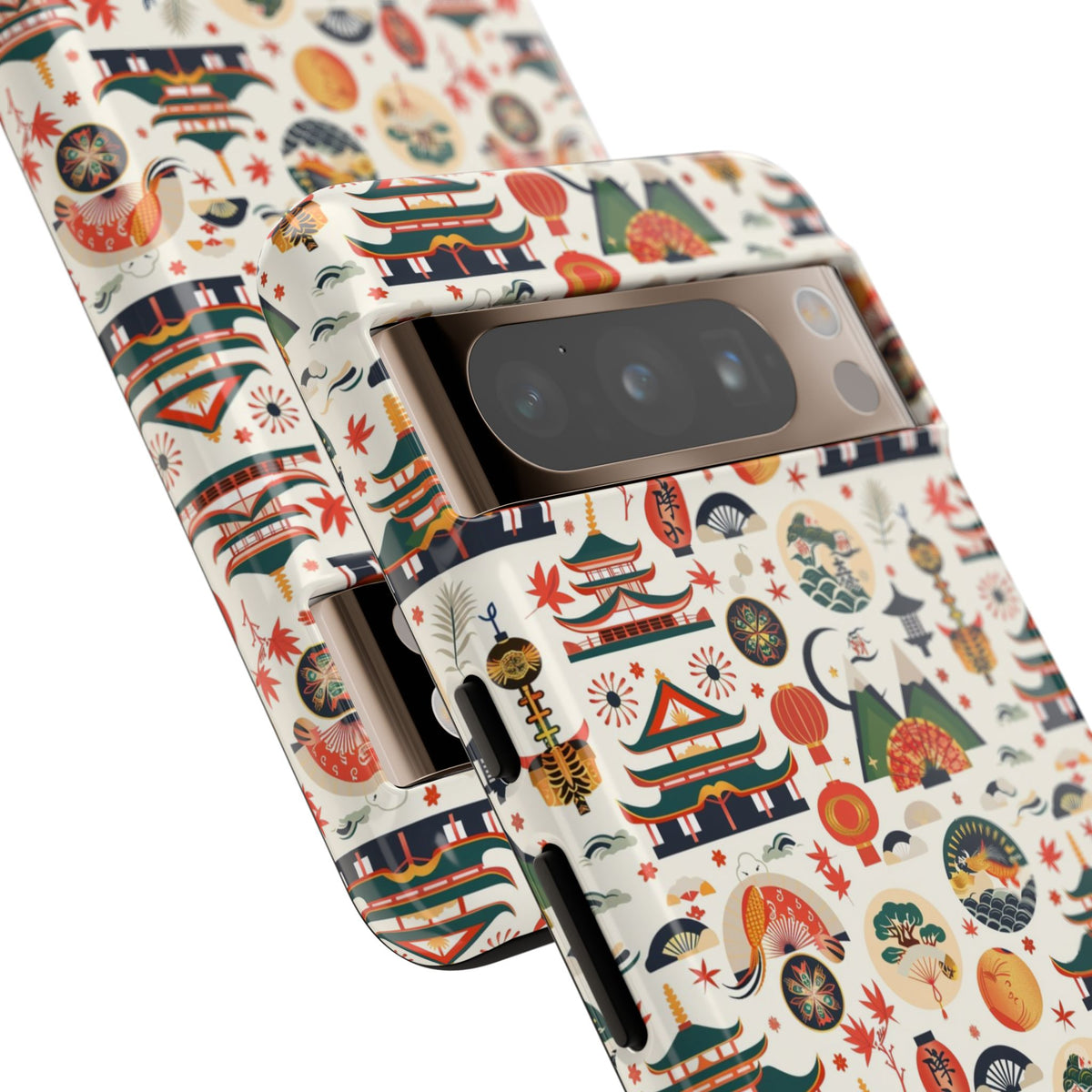 Japanese Pattern Phone Case – Elegant & Timeless Design for Your Phone 068