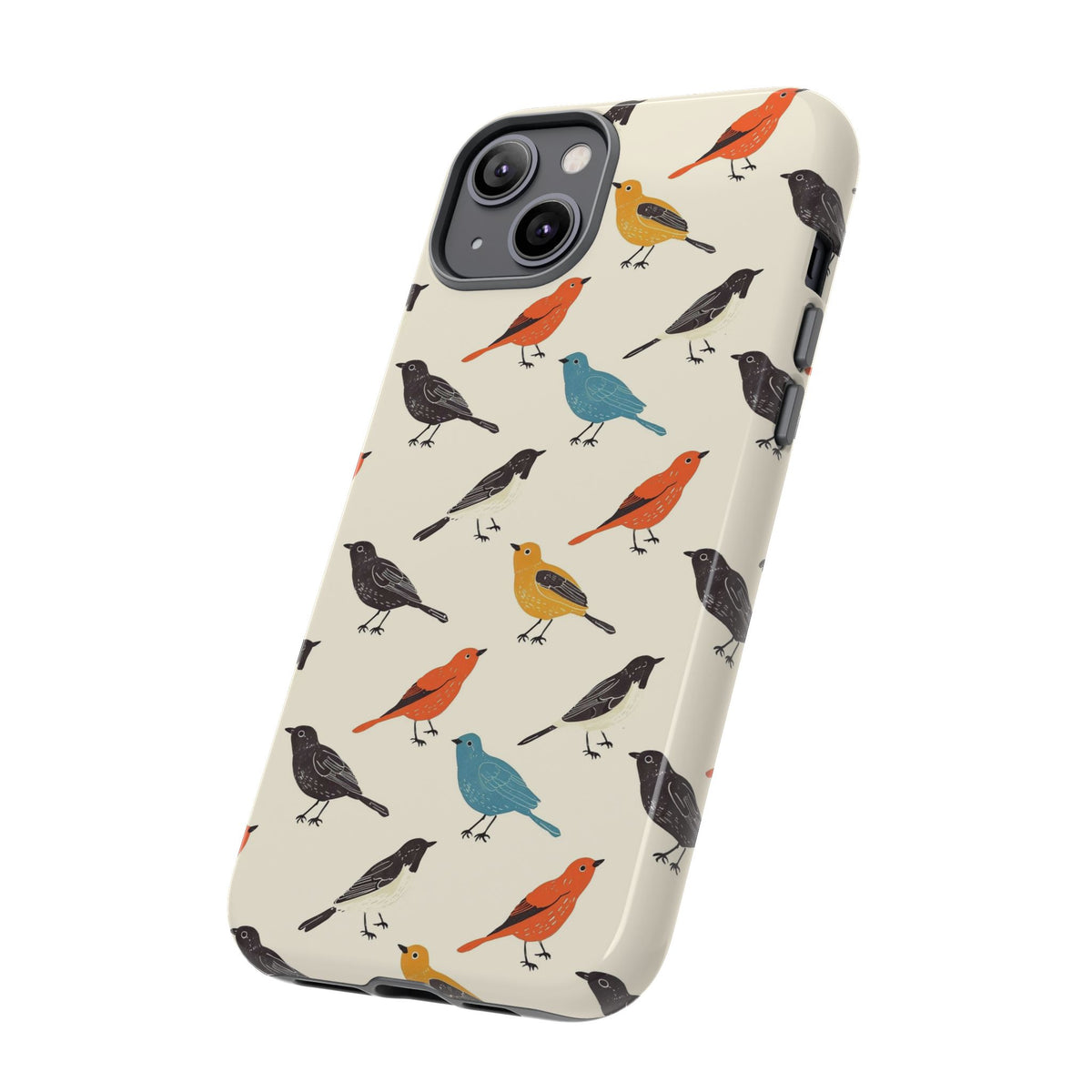 Birds Seamless Pattern Phone Case – Elegant and Timeless Avian Design 5