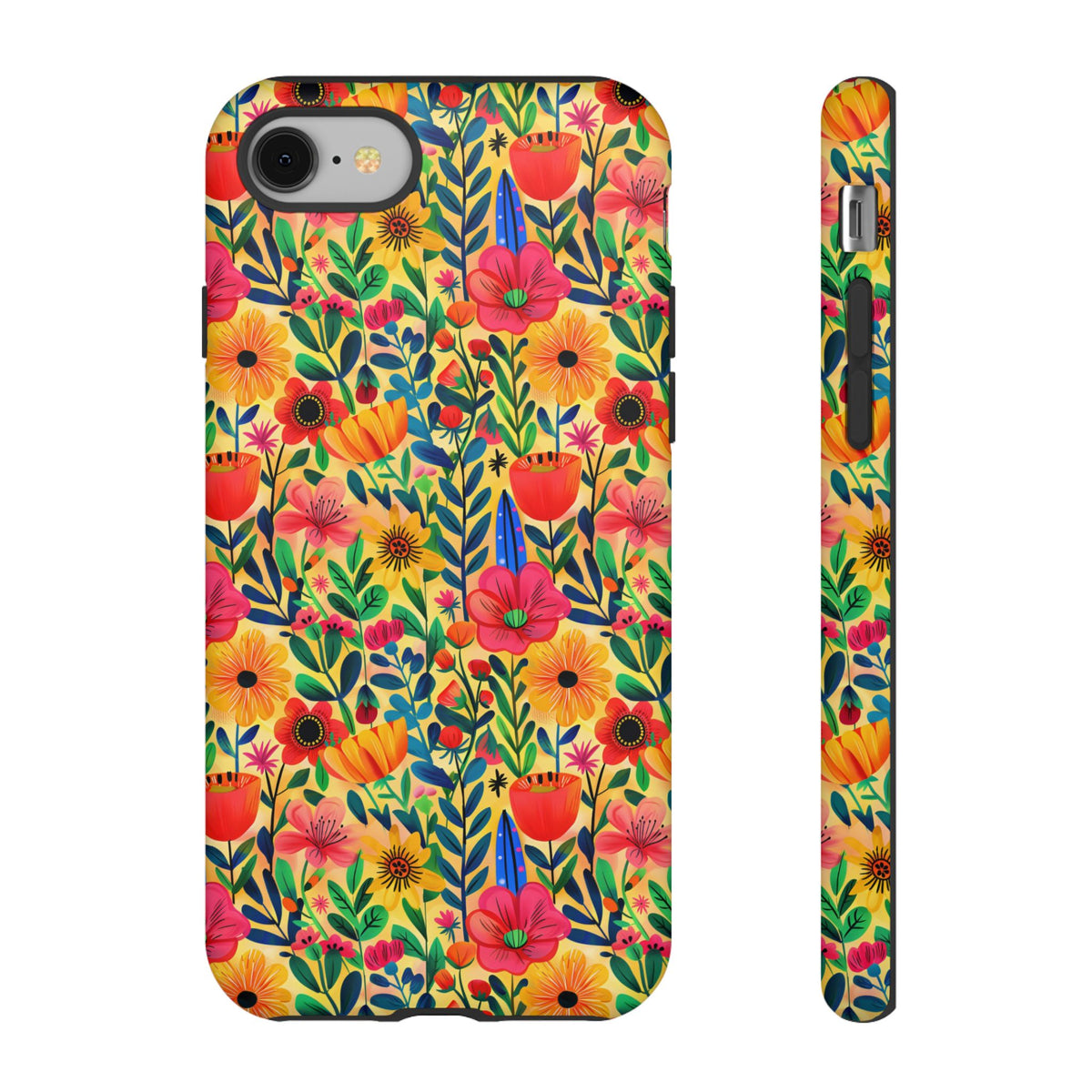 Frida Kahlo's Flower Phone Case – Artistic Elegance for Your Phone 7