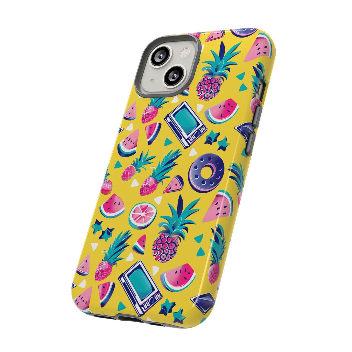 90s Themed Seamless Pattern Phone Case – Embrace Retro Style and Protection 255