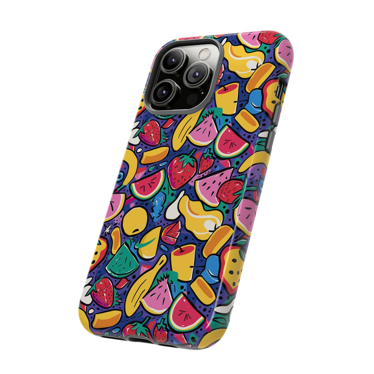 90s Themed Seamless Pattern Phone Case – Embrace Retro Style and Protection 316