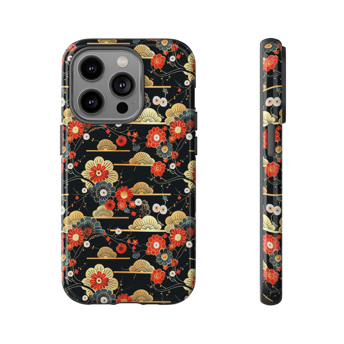 Japanese Pattern Phone Case – Elegant & Timeless Design for Your Phone 063