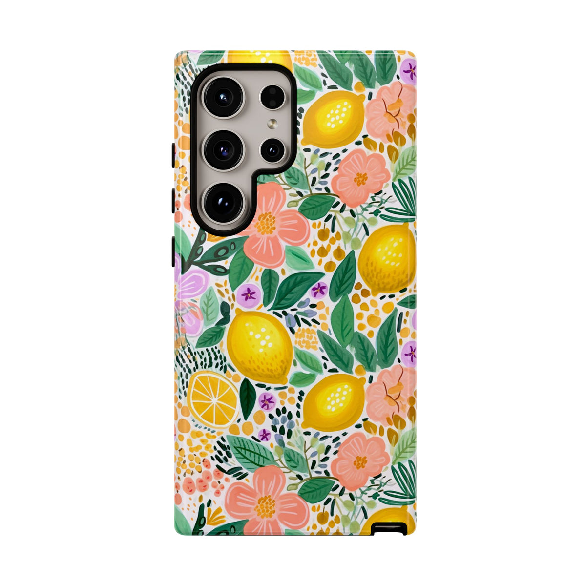 Cute Summer Lemons Phone Case – Refreshing Citrus Design for Your Phone