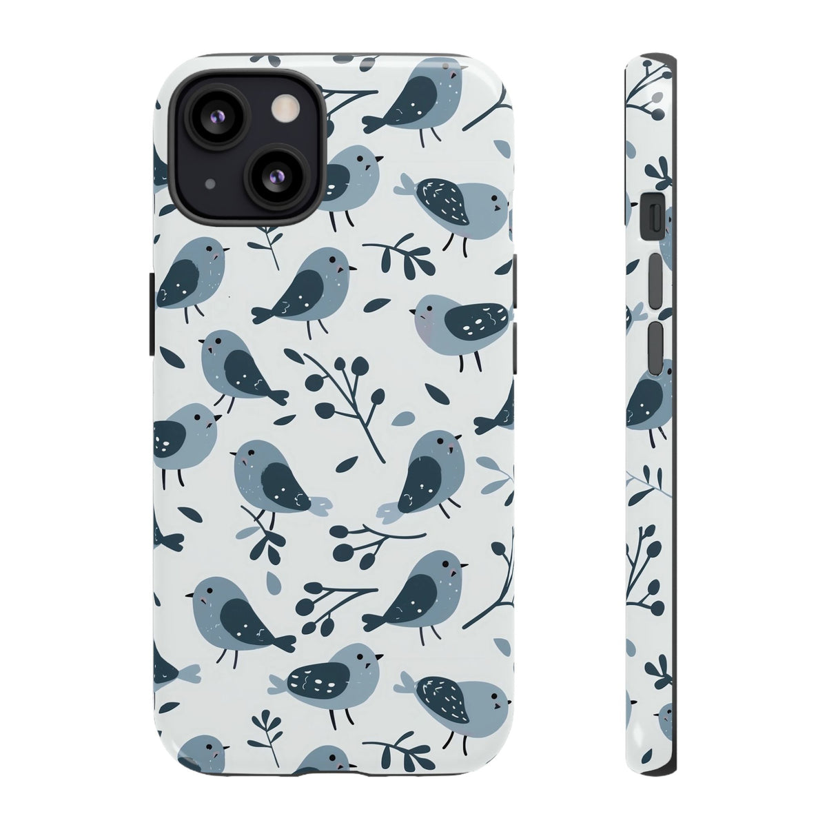 Birds Seamless Pattern Phone Case – Elegant and Timeless Avian Design 10