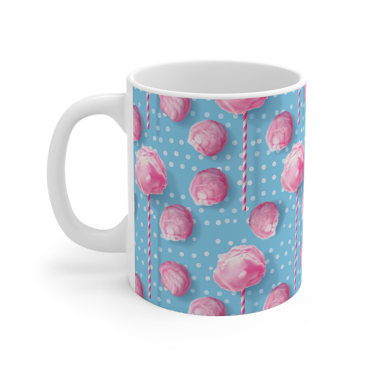 Colorful All-Over Candy Theme Coffee Mug Fun Ceramic Drinkware 374