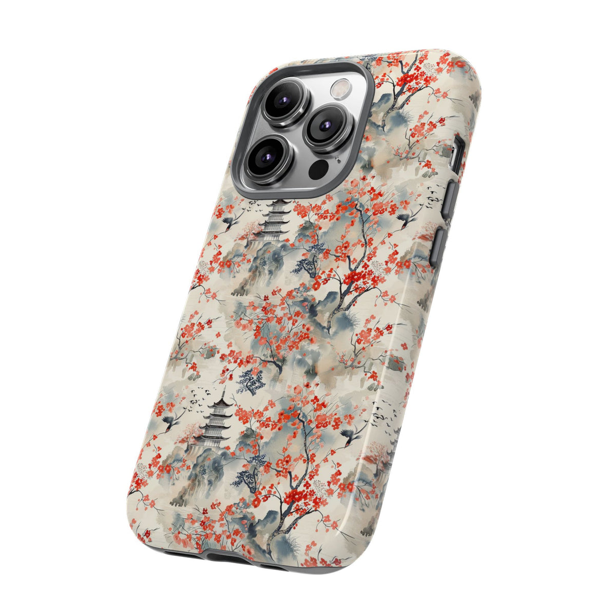 Japanese Style Pattern Phone Case - Elegant & Protective Cover