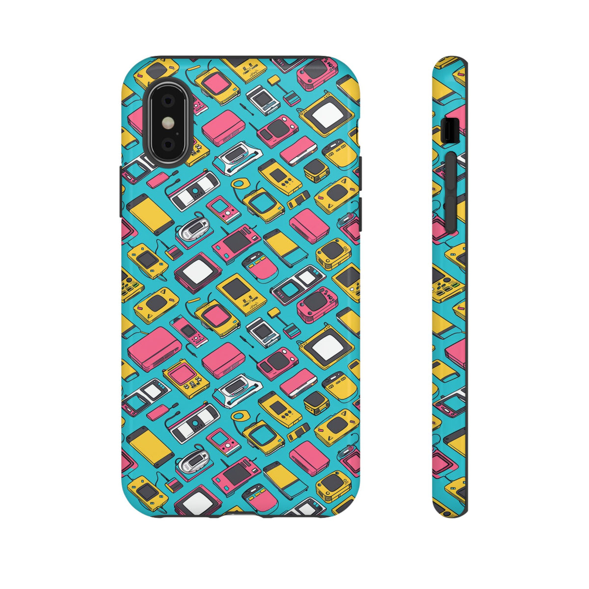 90s Themed Seamless Pattern Phone Case – Embrace Retro Style and Protection 237