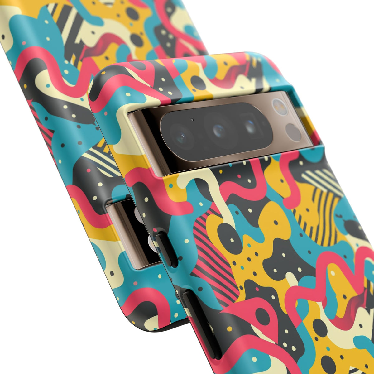 90s Themed Seamless Pattern Phone Case – Embrace Retro Style and Protection 238