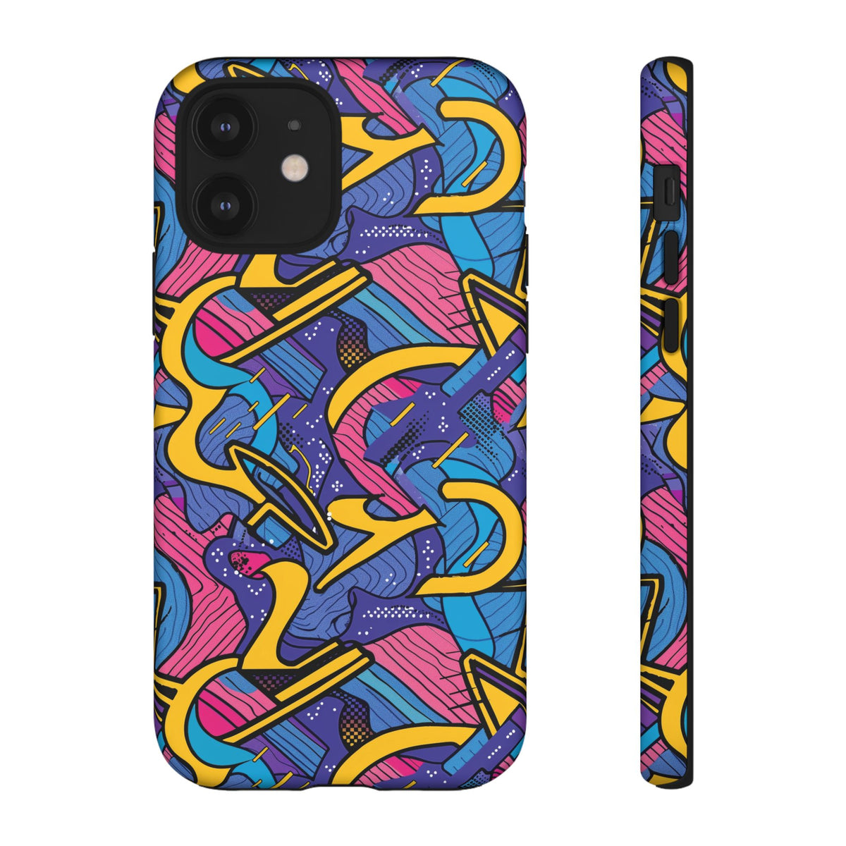90s Themed Seamless Pattern Phone Case – Embrace Retro Style and Protection 249