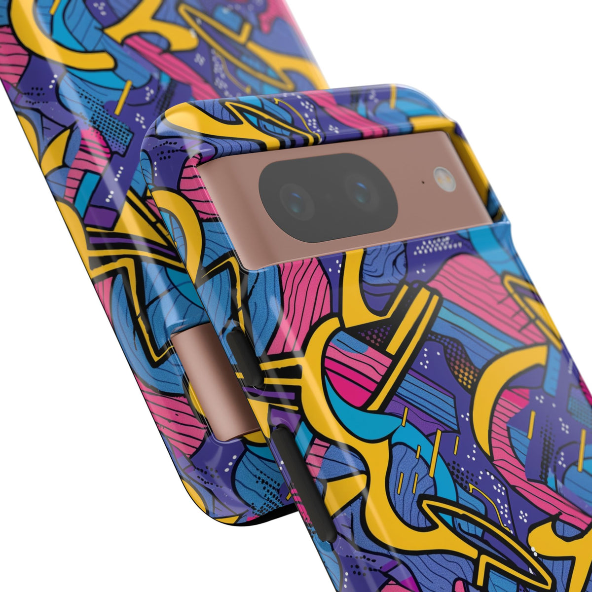 90s Themed Seamless Pattern Phone Case – Embrace Retro Style and Protection 249