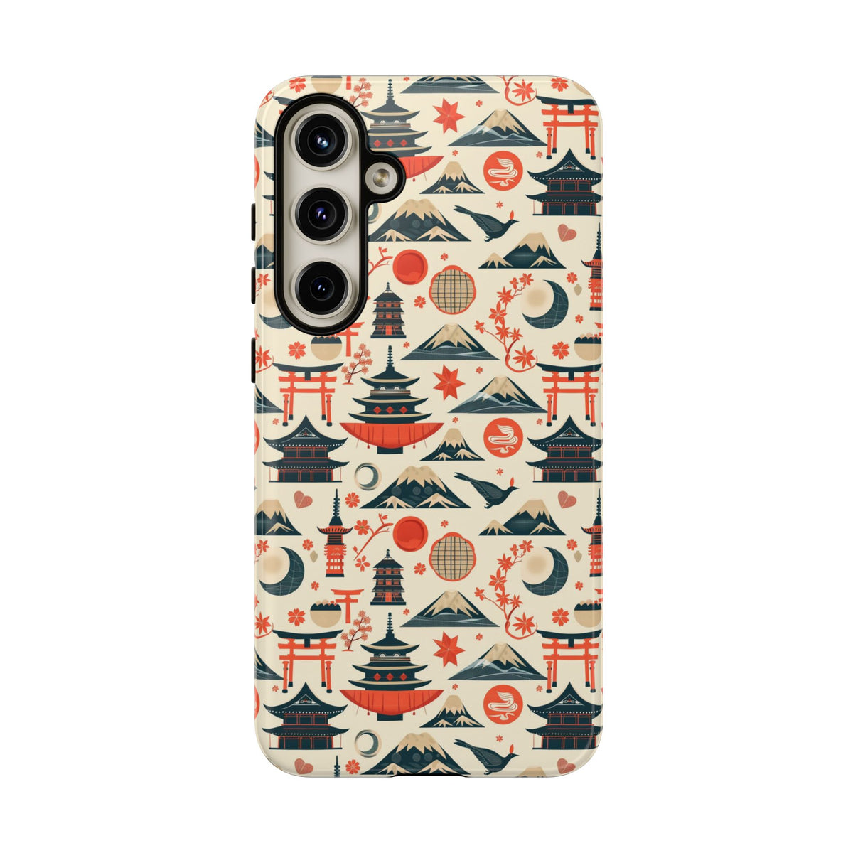 Japanese Pattern Phone Case – Elegant & Timeless Design for Your Phone 140