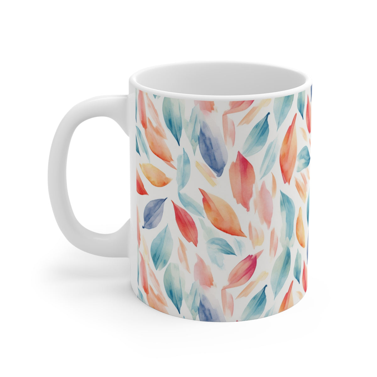 Various Watercolor Design All Over Coffee Mug – Unique Artistic Ceramic Coffee Cup 860