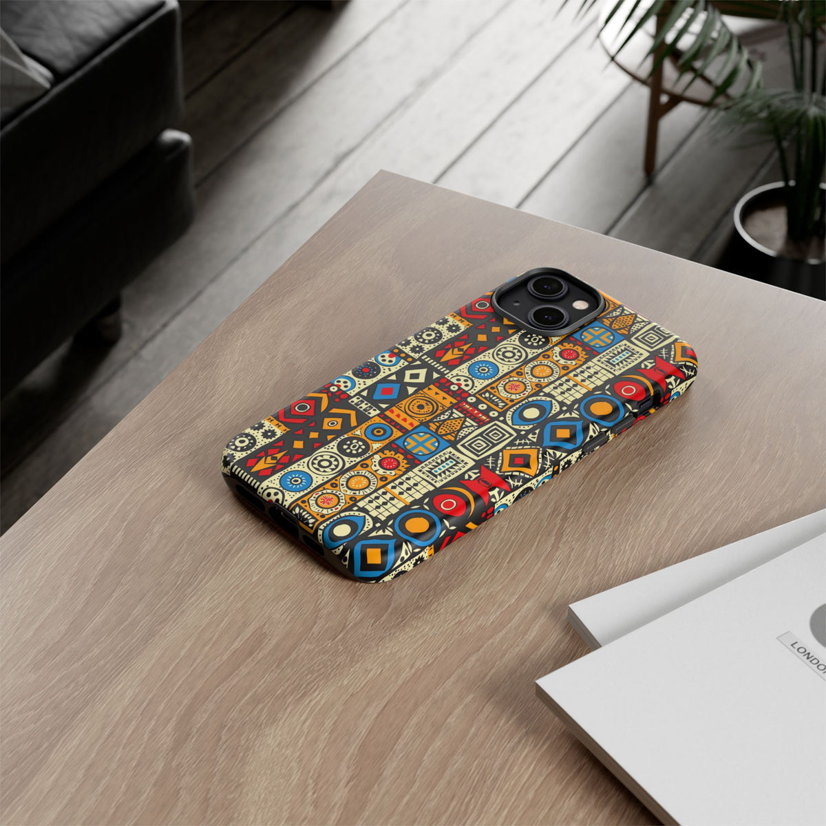 Stylish African Pattern Phone Case – Unique and Vibrant Protection 206