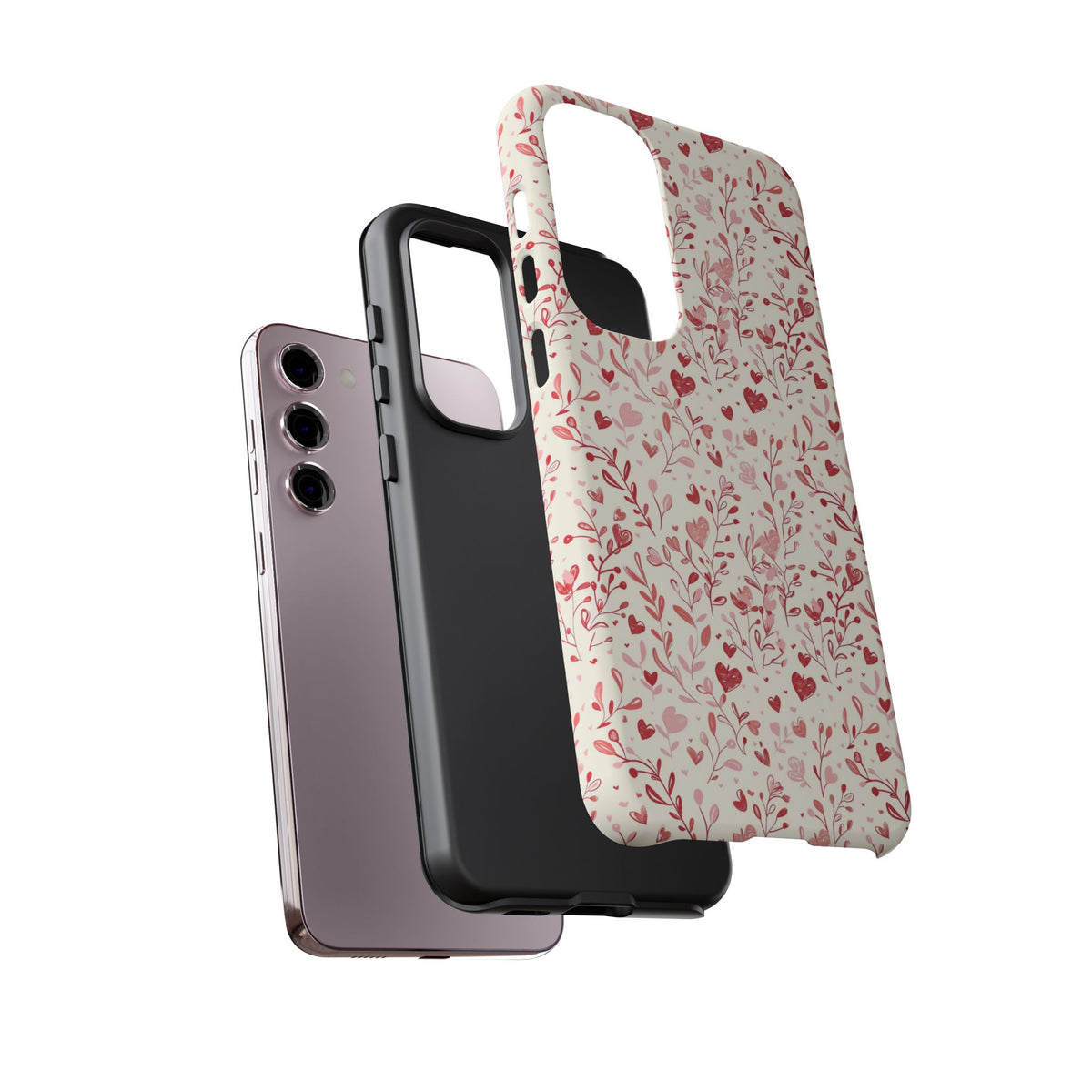 Heart Pattern Phone Case – Stylish & Loving Design for Your Device 823