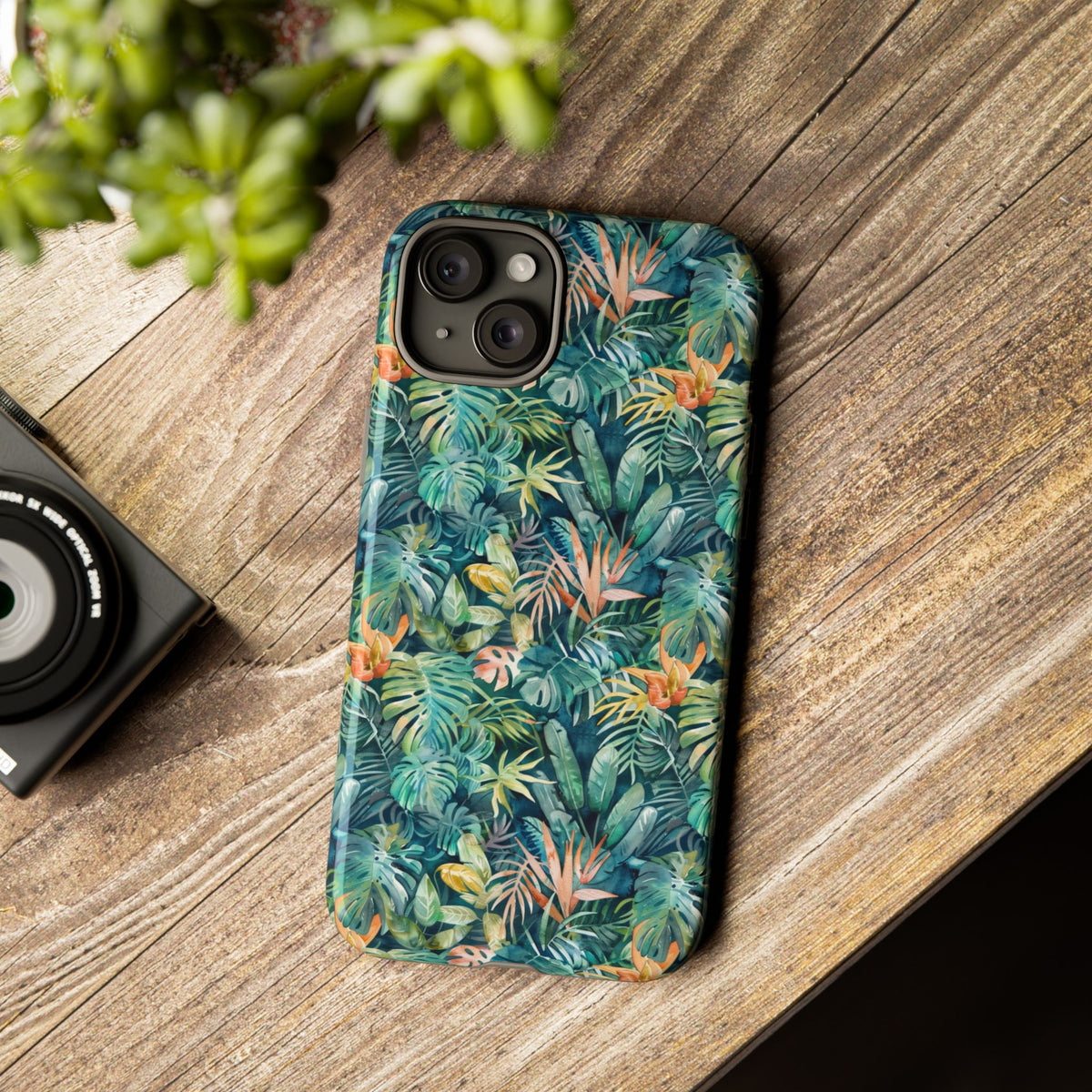 Jungle Pattern Phone Case – Exotic & Lush Design for Your Phone 333