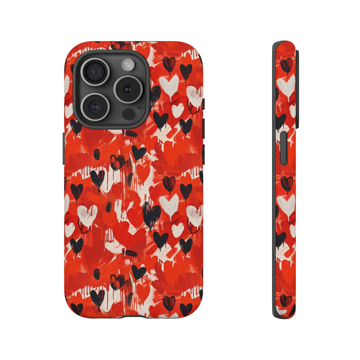 Heart Pattern Phone Case – Stylish & Loving Design for Your Device 355